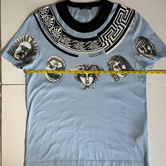Versace Greek Balletto sky blue t-shirt - Medium - Picture 2 of 10